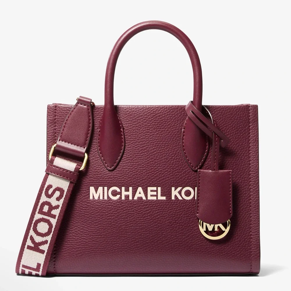 Michael Kors Mirella Small Pebbled Leather Crossbody Bag
Oxblood
NWT - Picture 4 of 16